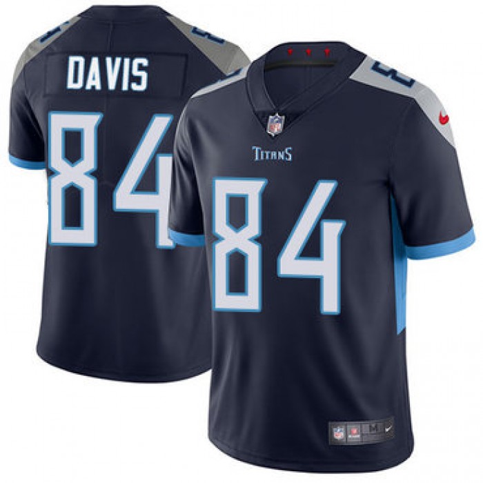 Nike Titans #84 Corey Davis Navy Blue Alternate Youth Stitched NFL Vapor Untouchable Limited Jersey