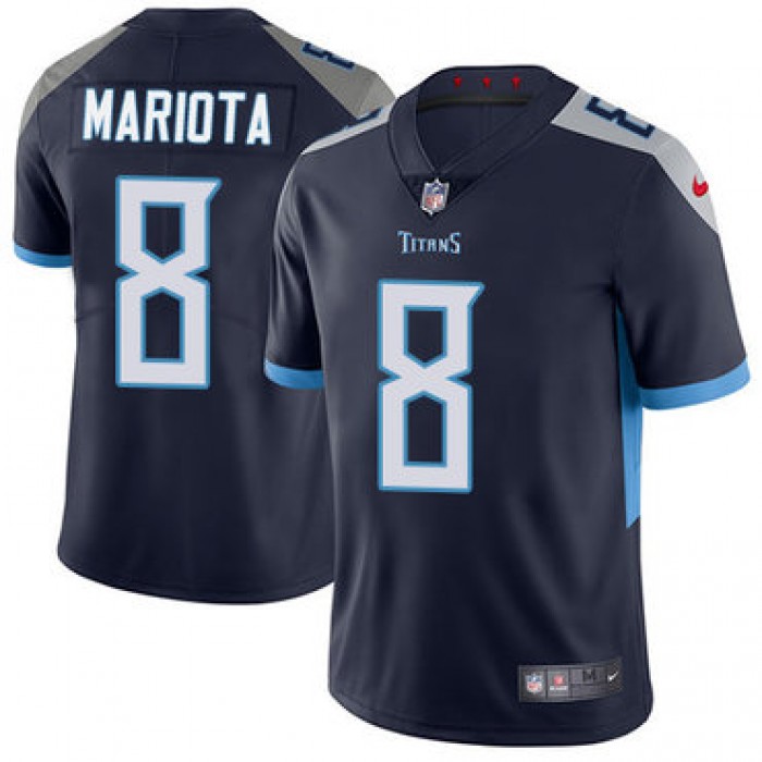 Nike Titans #8 Marcus Mariota Navy Blue Alternate Youth Stitched NFL Vapor Untouchable Limited Jersey