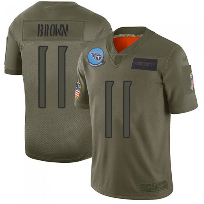 Nike Titans #11 A.J. Brown Camo Men's Stitched NFL Limited 2019 Salute To Service Jersey