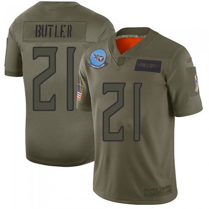 Nike Titans #21 Malcolm Butler Camo Men's Stitched NFL Limited 2019 Salute To Service Jersey