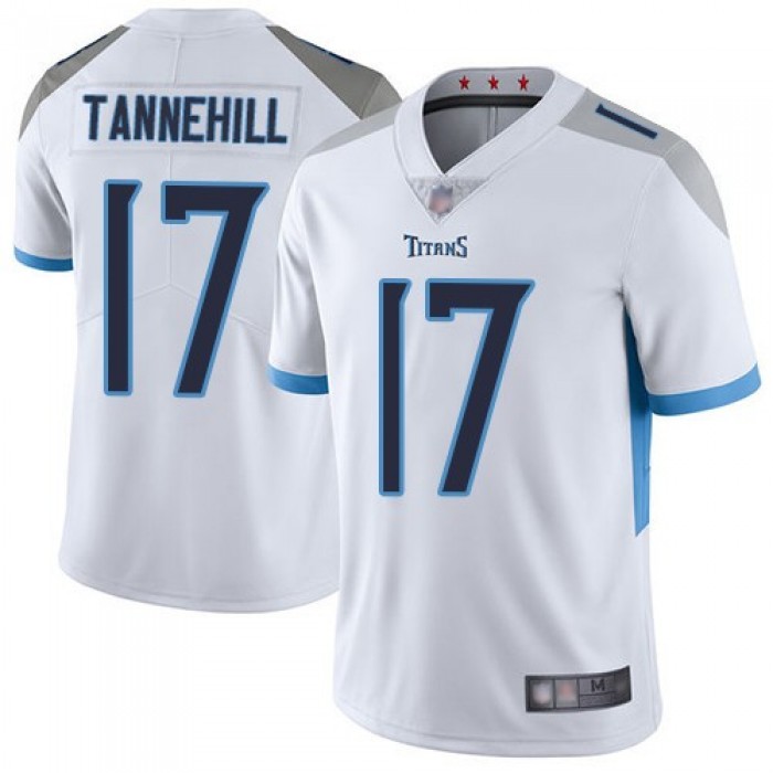 Men's Tennessee Titans 17 Ryan Tannehill White Vapor Untouchable Limited Jersey