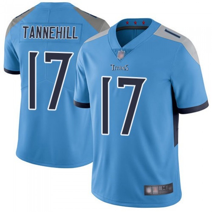 Men's Tennessee Titans 17 Ryan Tannehill Light Blue Vapor Untouchable Limited Jersey