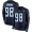 Titans #98 Jeffery Simmons Navy Blue Team Color Men's Stitched Football Limited Therma Long Sleeve Jersey
