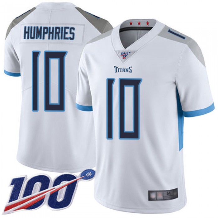 Nike Titans #10 Adam Humphries White Men's Stitched NFL 100th Season Vapor Limited Jersey