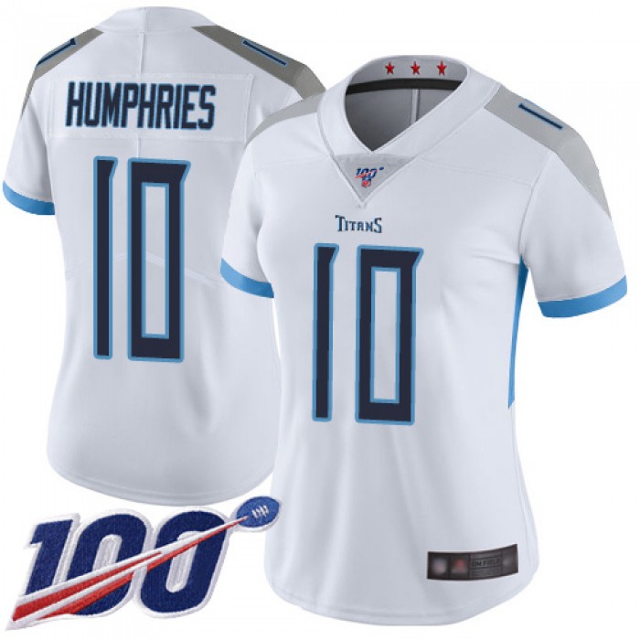 Titans #10 Adam Humphries White Women's Stitched Football 100th Season Vapor Limited Jersey
