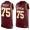 Men's Washington Redskins #75 Brandon Scherff Burgundy Red Hot Pressing Player Name & Number Nike NFL Tank Top Jersey