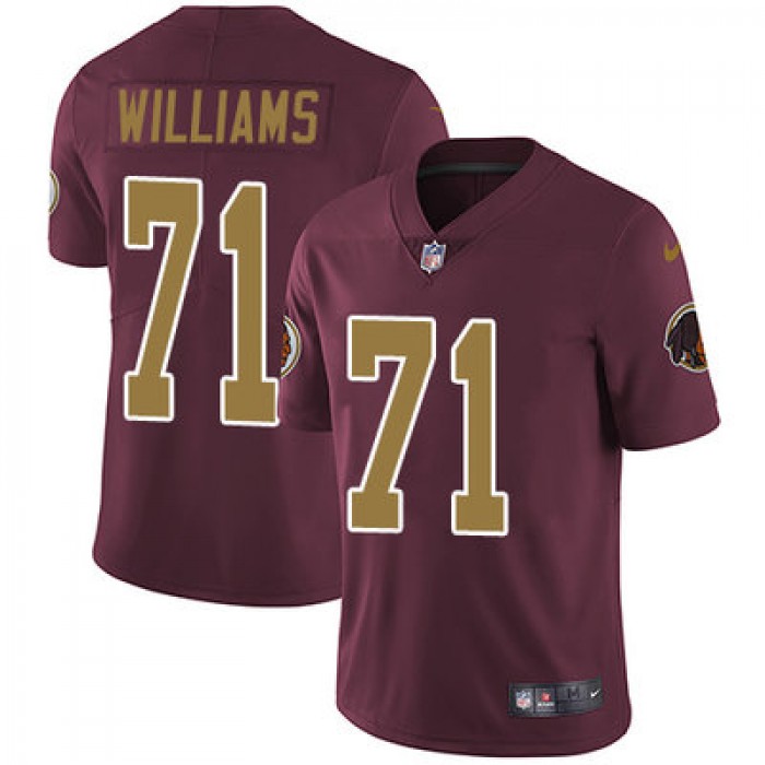 Nike Washington Redskins #71 Trent Williams Burgundy Red Alternate Men's Stitched NFL Vapor Untouchable Limited Jersey