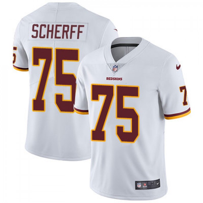 Nike Washington Redskins #75 Brandon Scherff White Men's Stitched NFL Vapor Untouchable Limited Jersey