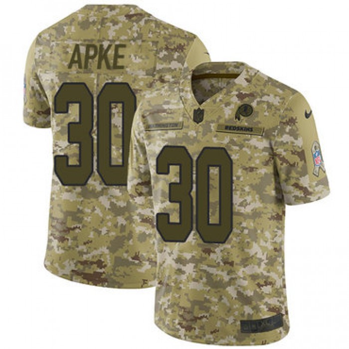Nike Redskins #30 Troy Apke Camo Men's Stitched NFL Limited 2018 Salute To Service Jersey