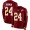 Nike Redskins #24 Josh Norman Burgundy Red Team Color Men's Stitched NFL Limited Therma Long Sleeve Jersey