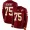 Nike Redskins #75 Brandon Scherff Burgundy Red Team Color Men's Stitched NFL Limited Therma Long Sleeve Jersey