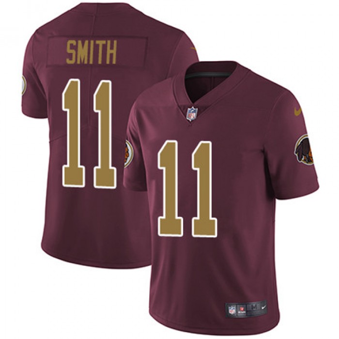 Youth Nike Washington Redskins #11 Alex Smith Burgundy Red Alternate Stitched NFL Vapor Untouchable Limited Jersey