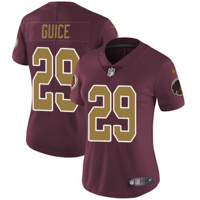 Nike Redskins #29 Derrius Guice Burgundy Red Alternate Women's Stitched NFL Vapor Untouchable Limited Jersey