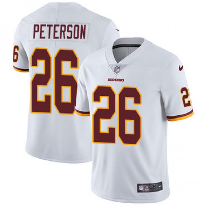 Youth Nike Washington Redskins #26 Adrian Peterson White Stitched NFL Vapor Untouchable Limited Jersey