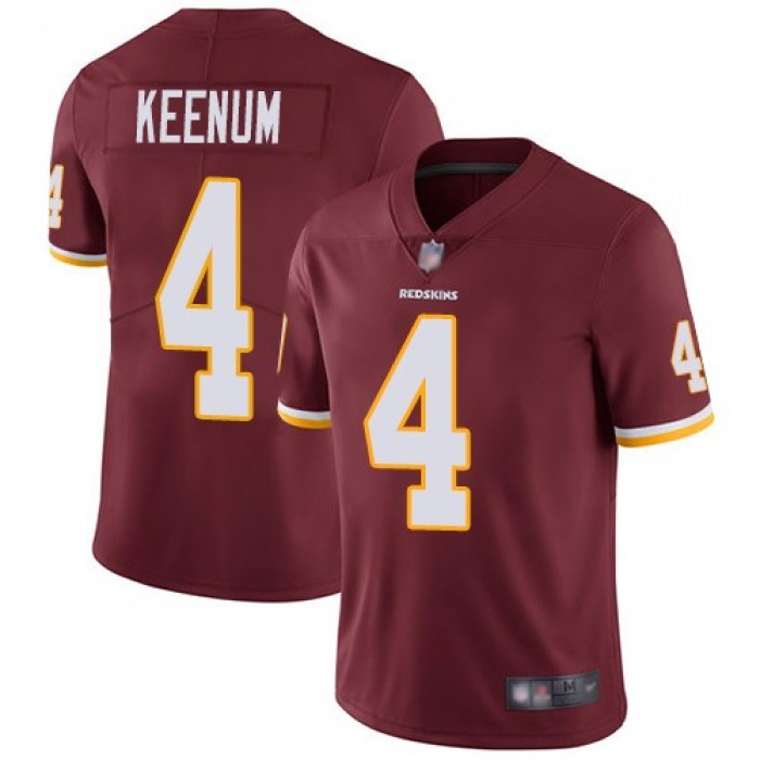 Men's Nike Washington Redskins 4 Case Keenum Burgundy Vapor Untouchable Limited Jersey