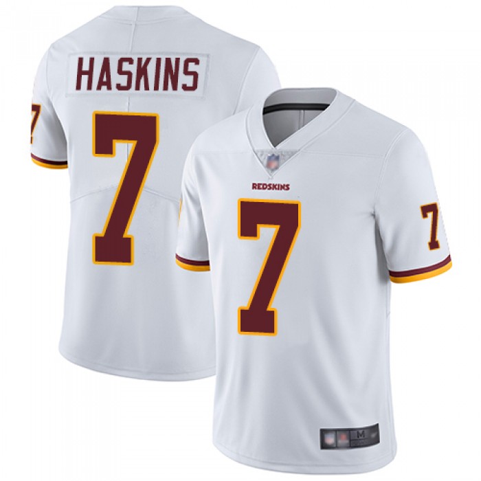 Redskins #7 Dwayne Haskins White Men's Stitched Football Vapor Untouchable Limited Jersey