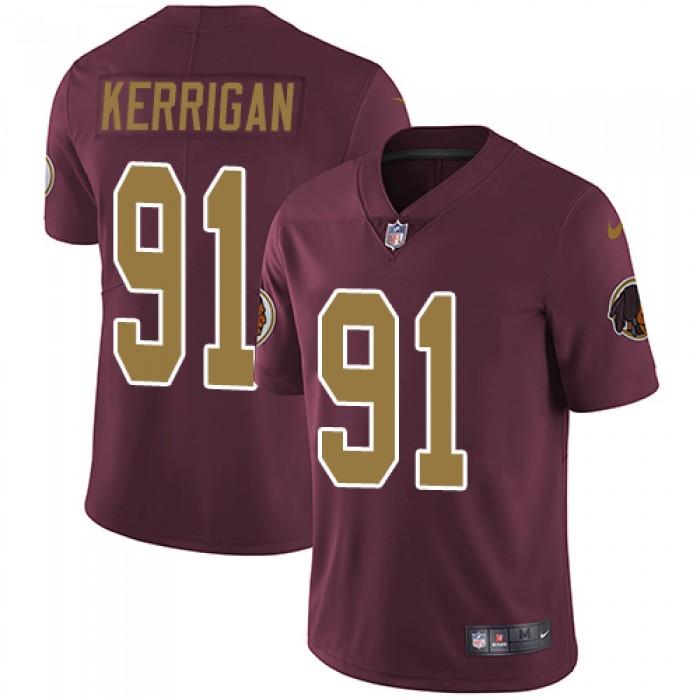 Redskins #91 Ryan Kerrigan Burgundy Red Alternate Men's Stitched Football Vapor Untouchable Limited Jersey