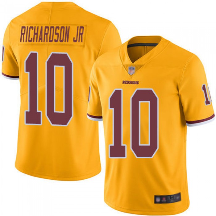 Redskins #10 Paul Richardson Jr Gold Men's Stitched Football Limited Rush Jersey